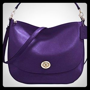 Elegant brand new Coach in gorgeous amethyst color